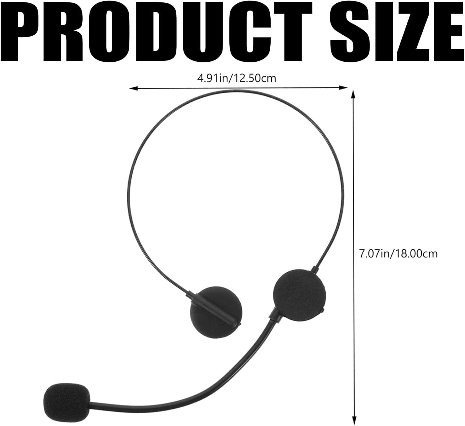 Lexziuo 2PCS Star Headset Microphone - Costume Cosplay Prop for Singer, Rock Star Dress Up, Role Playing & Fancy Dress Parties, Performances & Events image number 1