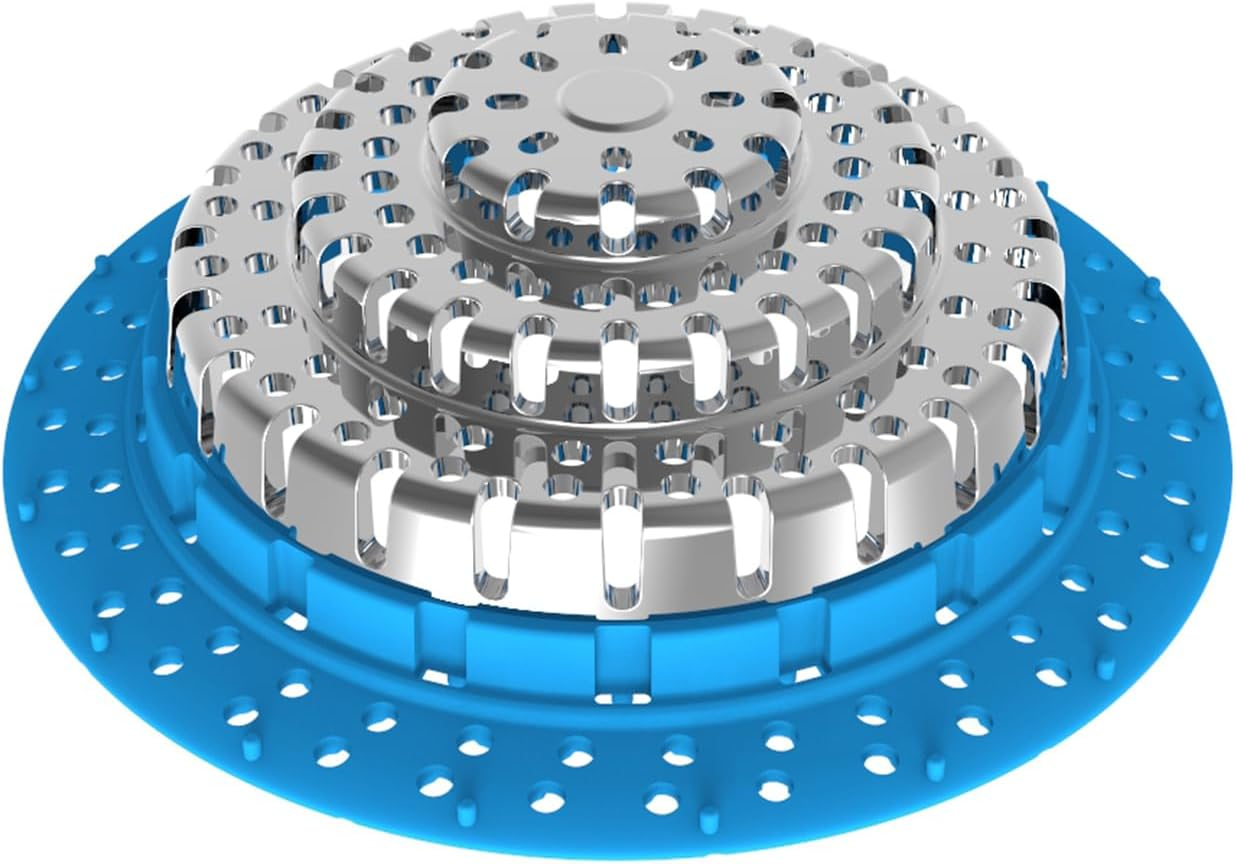 XAJOON Bathtub Drain Hair Catcher，Bathtub Protector Suitable for Bathroom Bathtub, Pop-Up Drains. (Patented Product)