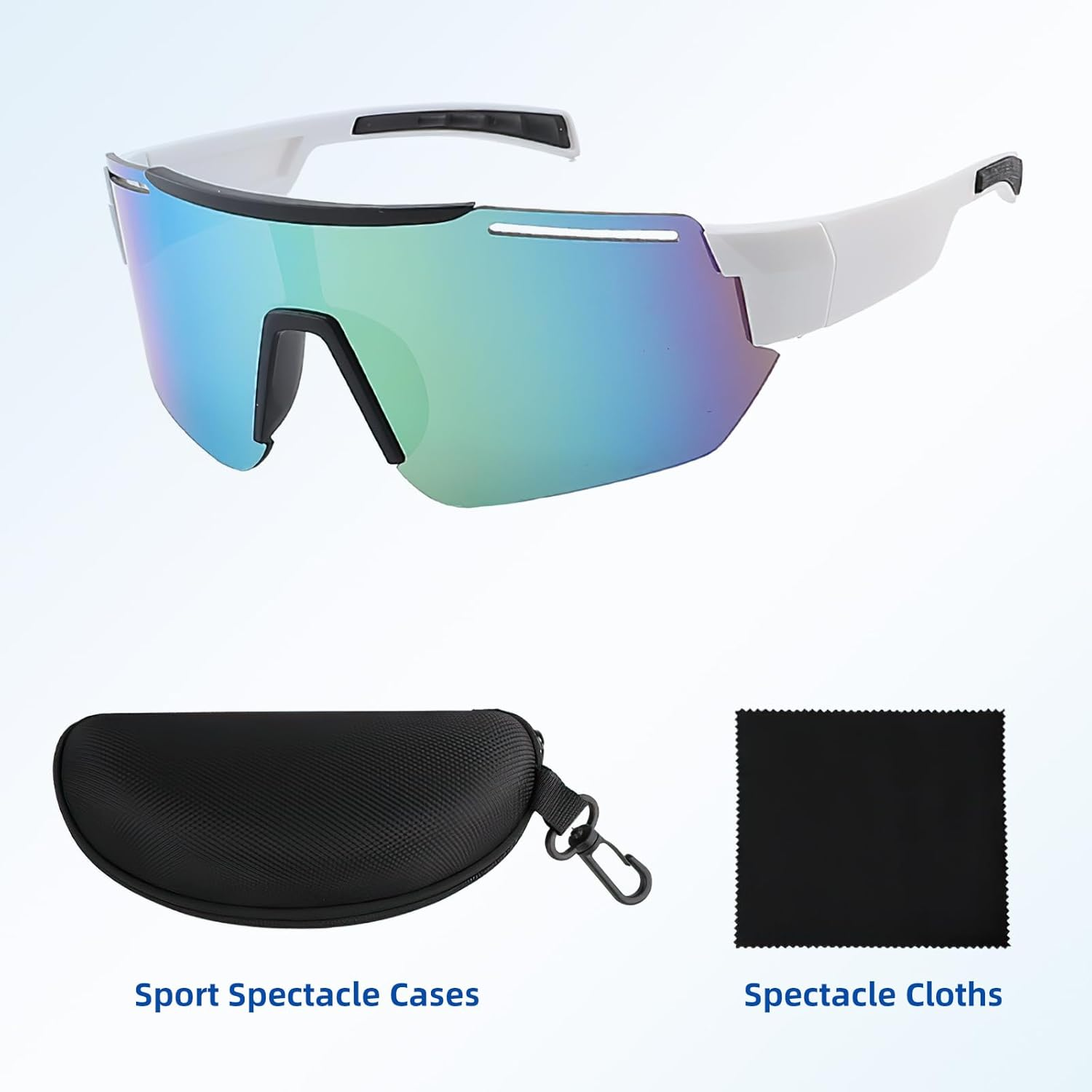 Motorcycle Goggles Windproof Adjustable ATV Snow Dirt Bike Safety Goggle for Man Women and Breathable Face Cover Face Mask for Motorcycle Riding Cycling Hiking image number 4