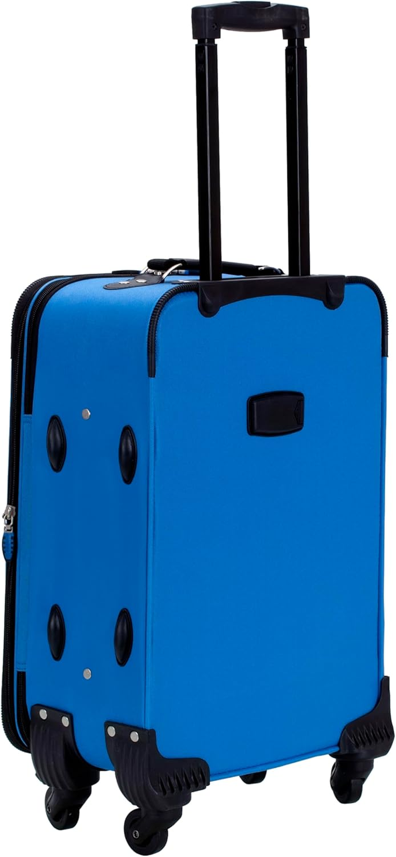 Rockland Pasadena Softside Spinner Wheel Luggage, Blue, Carry-On 20-Inch, Pasadena Softside Spinner Wheel Luggage - Blue image number 3