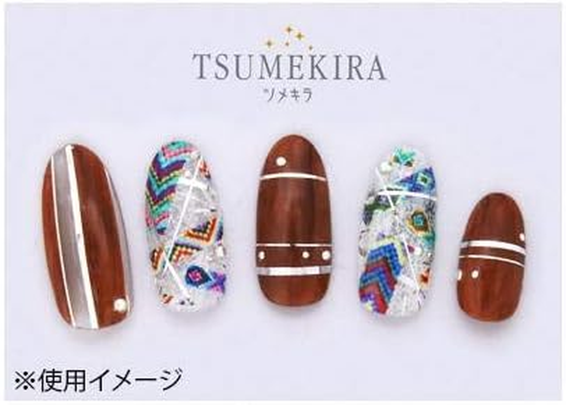 Tsumekira SG-LIN-101 Nail Stickers, Line, Silver