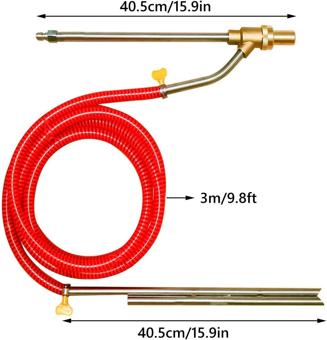 Pressure Washer Sandblasting Kit - Sand Blaster Kit Quick Disconnect Car Washer High Pressure 5000Psl Sand Blaster 1/4 Inch for Rust Removal Abrasive Cleaning image number 5