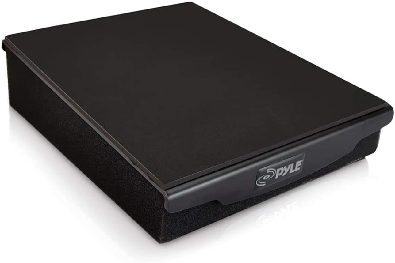 Pyle Sound Dampening Speaker Riser Foam - Audio Acoustic Noise Isolation Platform Pads Recoil Stabilizer W/ Rubber Base Pad for Studio Monitor, Subwoofer, Loud Speakers (10.4 X 13 X 2.8 Inch) image number 4