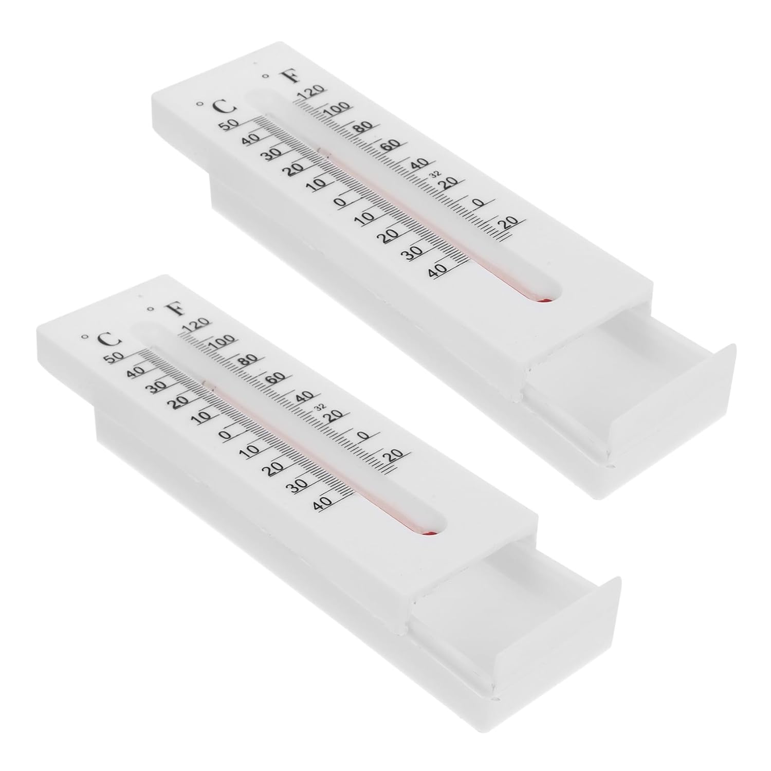 2Pcs Thermometer Key Hider Box Outdoor Wall Mountable Decorative Key Storage and Valuables Easy to Install Weather-Resistant Plastic Design image number 2