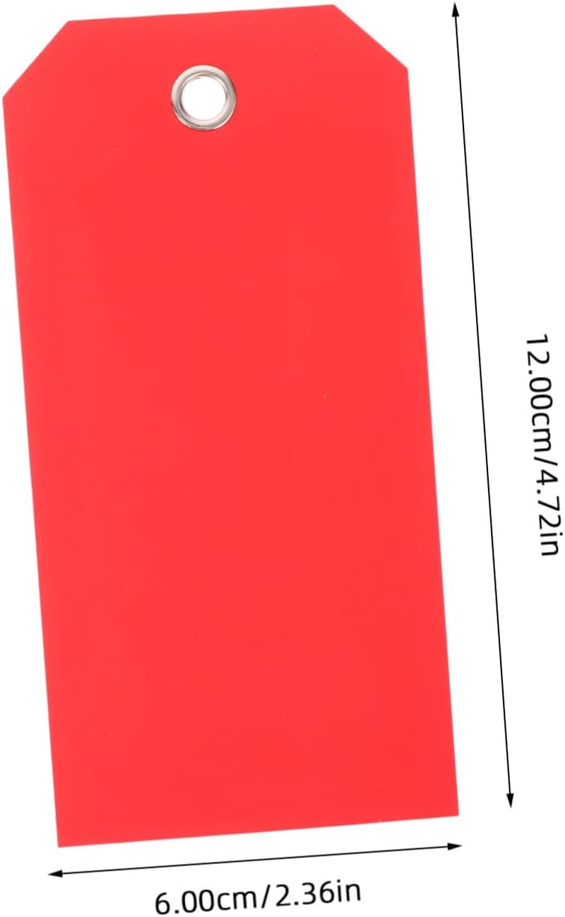 DIKACA 100Pcs Blank Shipping Tags with Wire Ties Writable PVC Luggage Tags for Suitcase and Backpack Identification Reusable Heavy Duty Shipping Hanging Labels for Travel and Inventory image number 1