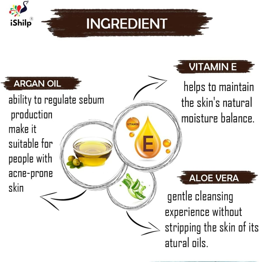 Ishilp Moroccan Black Natural Handmade Soaps for Bath Pack of 2, Body Tan Removal Soap for Women & Men, Moroccan Detan Sabun Soap for Tan Removal (2X100Gm) image number 3