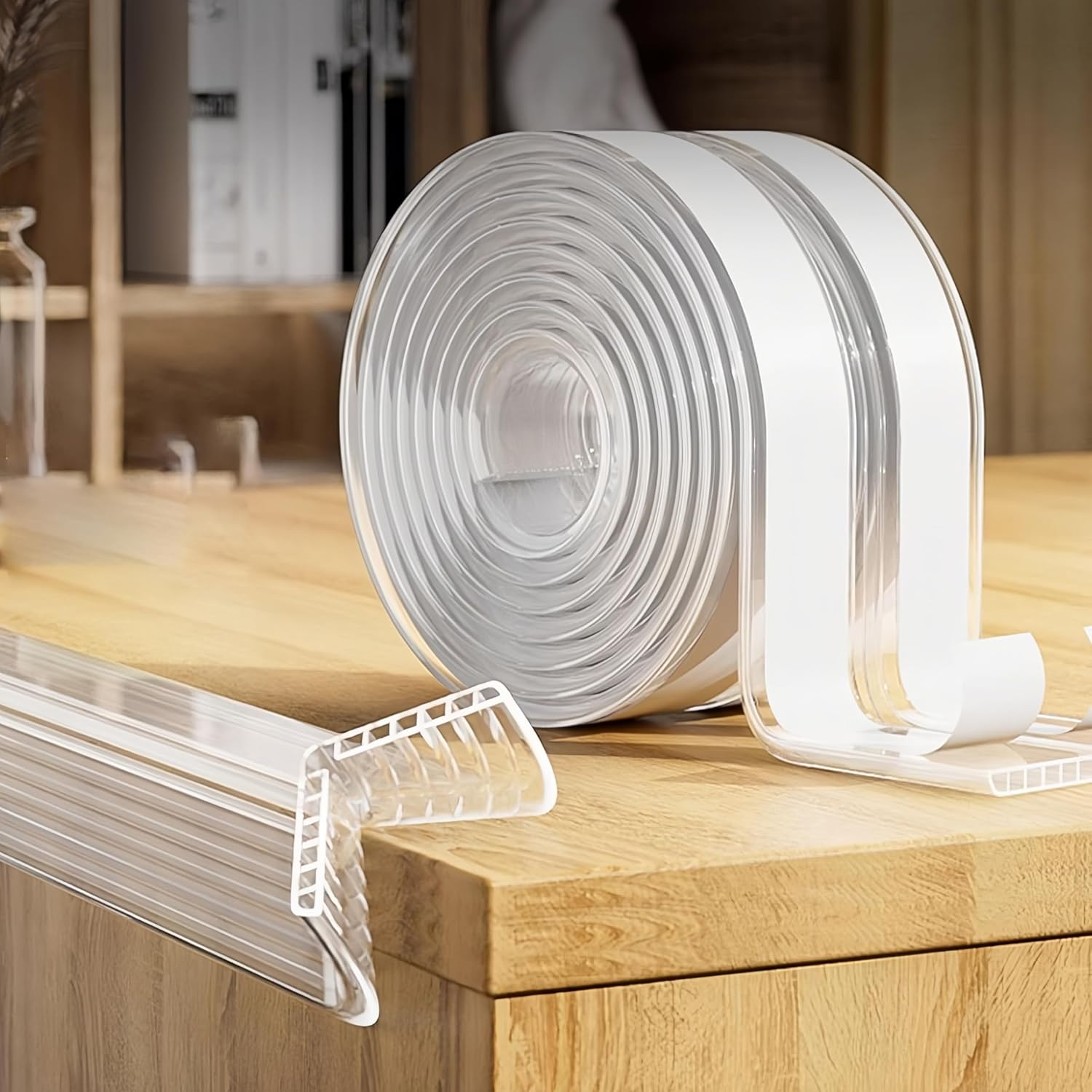 Corner Protector, Transparent Edge & Corner Guards, PVC Baby Proofing Bumper Strips with Strong Adhesive, No Residue, Multi-Scene Use for Kids & Furniture Safety image number 3