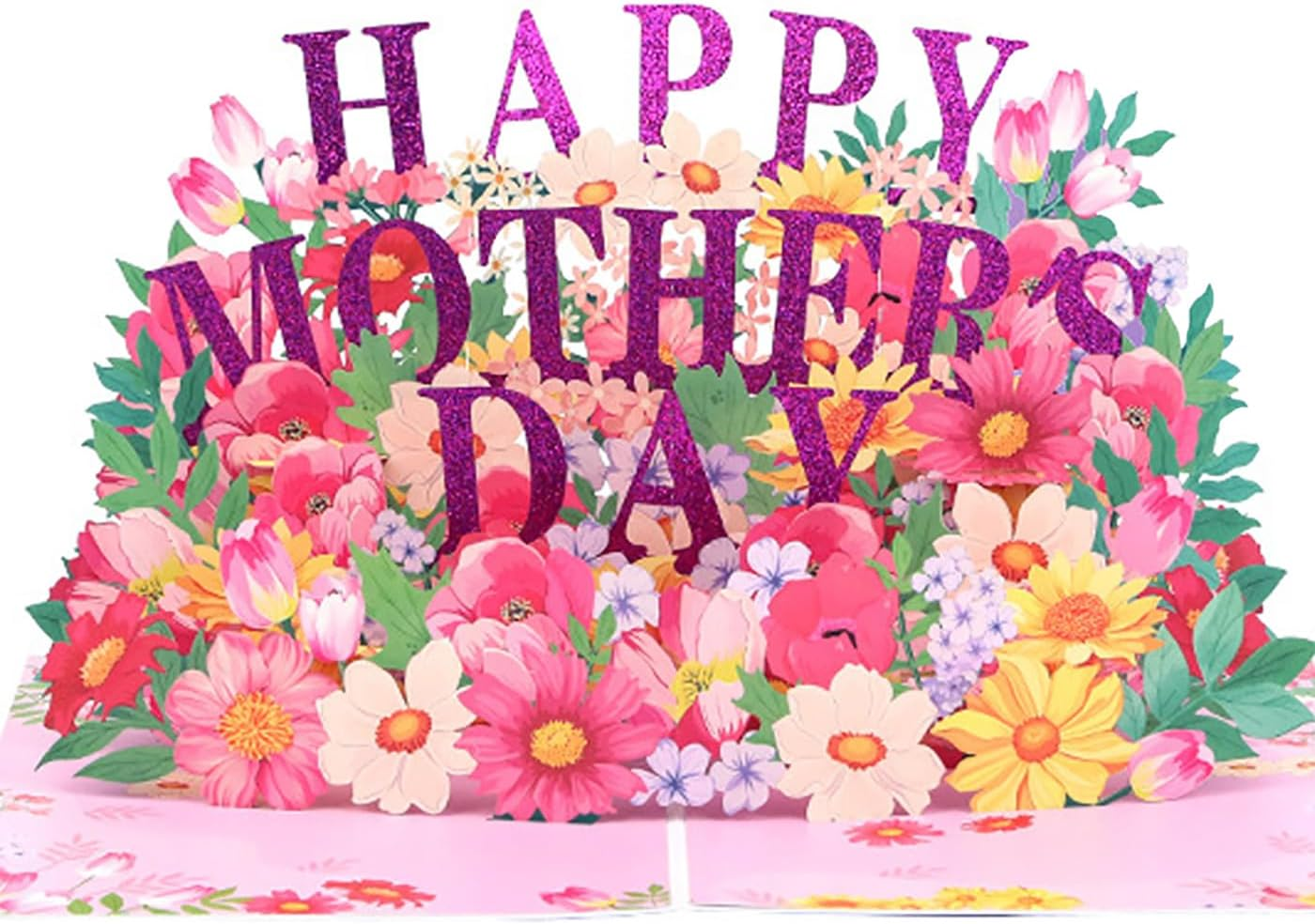 Mothers Day Card,3D Pop up Happy Greeting Card,Flowers Pop up Card for Best Mom Wife Grandma,For Birthday, Mothers Day, Anniversary image number 5
