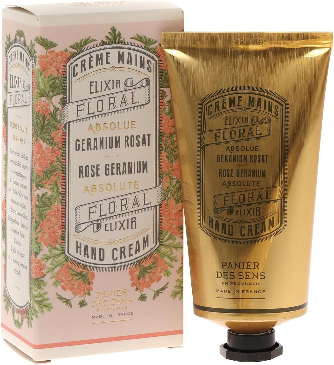 Panierdessens Hand Cream, 2.5 Fl Oz (75 Ml), Rose Geranium (France, Moisturizing, Boxed), Present, Gift, for Women, Men, Popular, Thank You, Return, Farewell, Birthday, Mother'S Day image number 2
