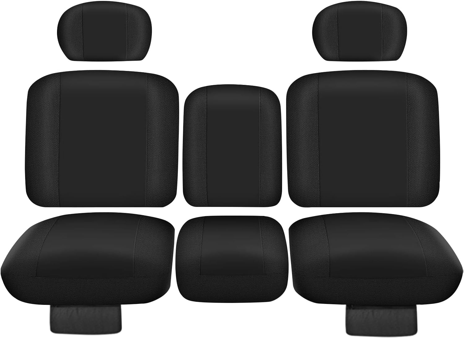 Smotrcc Defender Seat Covers with Storage Pockets - Waterproof PU Coatin Compatible with 2016-2024 Can Am Defender All Models, Split Bench Seat Covers for UTV, Defender Accessories image number 5