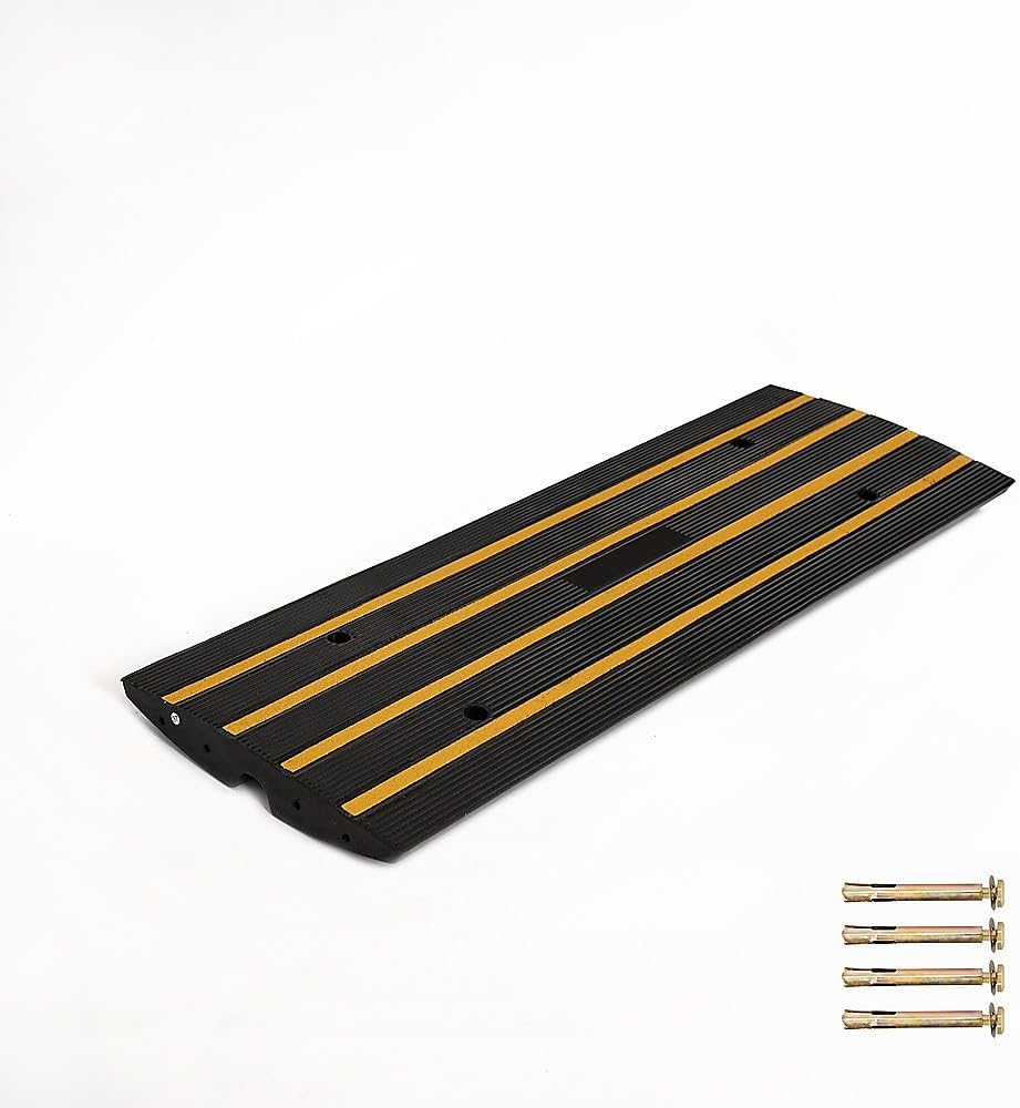 Car Driveway Curb Ramp Rubber 10,000 Kg Industrial Capacity