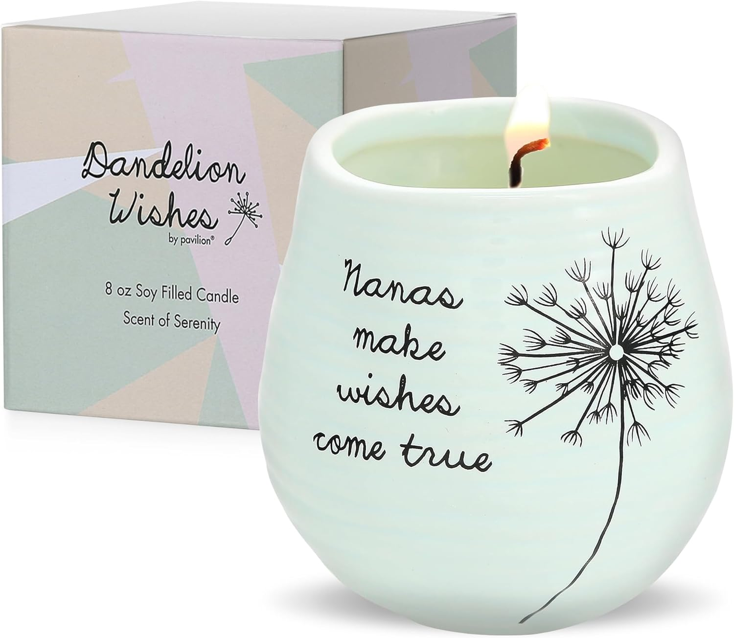 Dandelion Wishes 77148 Ceramic Candles Nanas Make Wishes Come True Ceramic Soy Candle image number 3