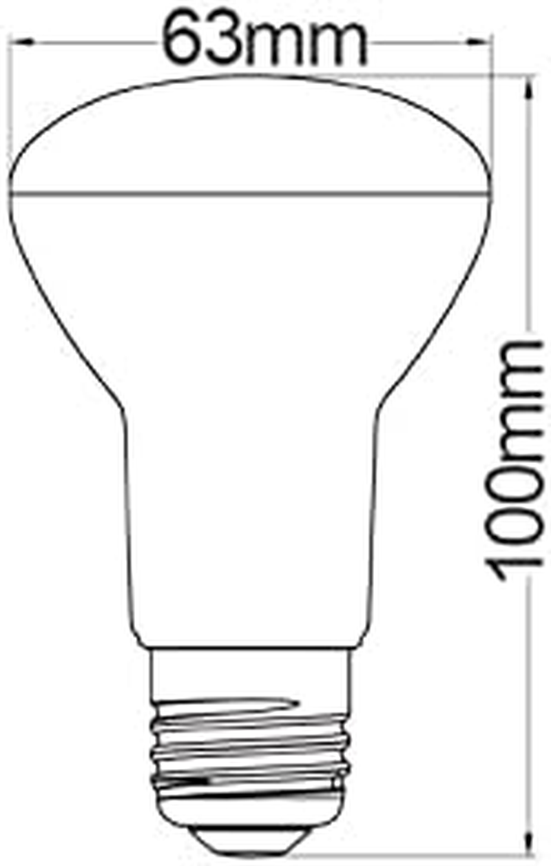 G.A.L LED R63 Mushroom Globe Light Bulb 9W Daylight 6500K E27 Screw image number 1