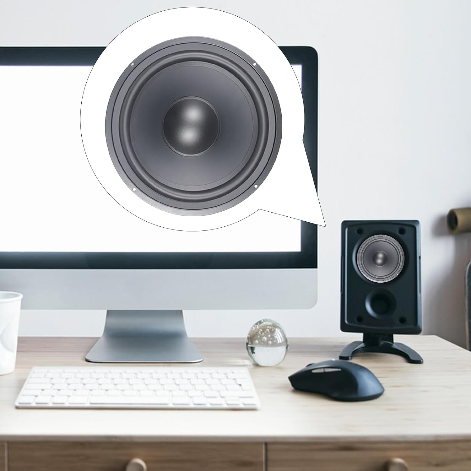 Woofer Speaker - 3-12Inch Woofers Passivee Radiatorr | Enhanced Bass Response Wooferrs, Passive Radiator Designed Speaker for Home and Mobile Audio Subwoofer Enclosures - 12 Inches image number 4