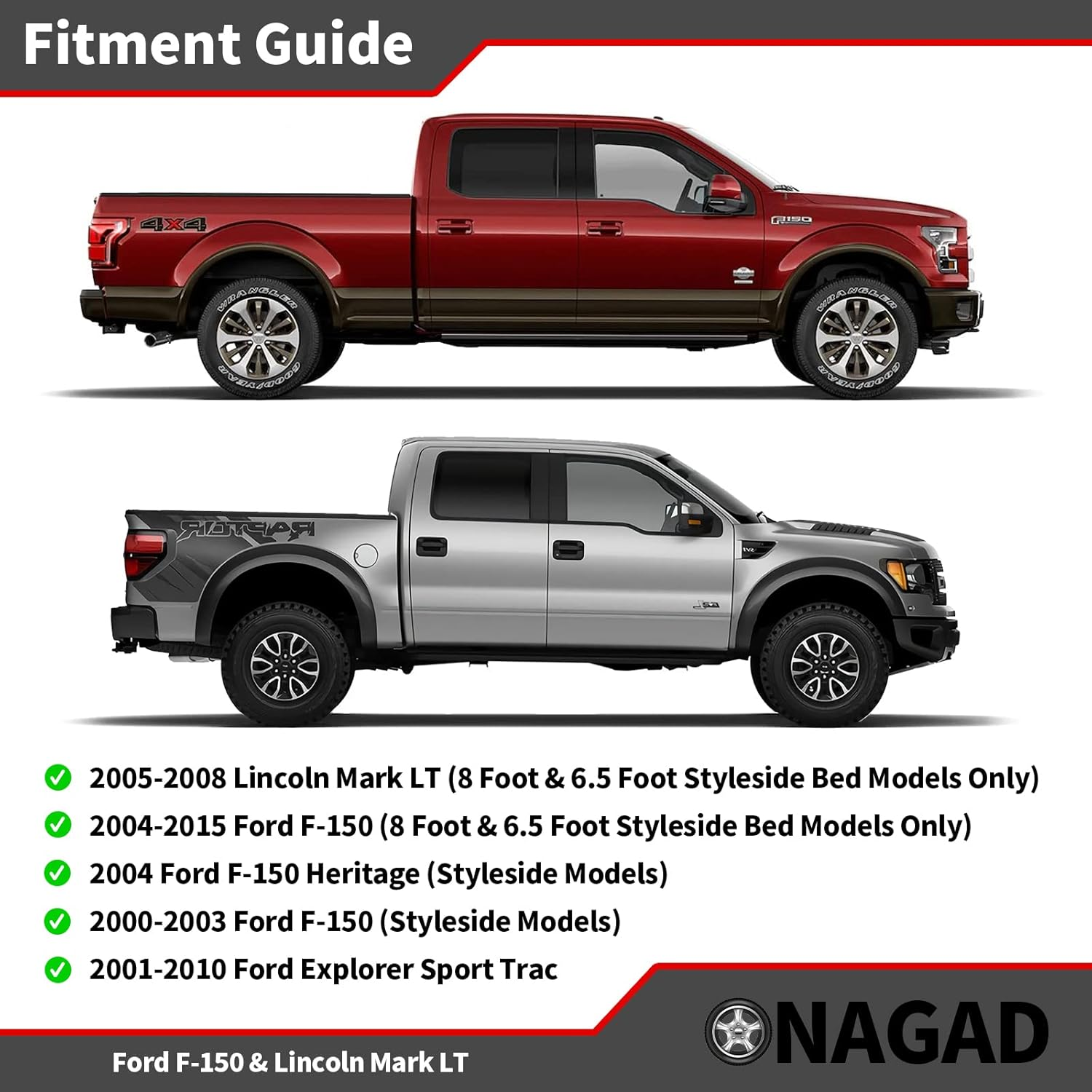 Tie down Anchors 6 Pack for 2000-2017 Ford F150 Truck Bed Tie down Anchors with Black Powder Coating | Fits 2004-2017 F-150 Styleside 2001-2010 F 150 Explorer Sport Trac, Inner Bed Tie Downs Hooks image number 3