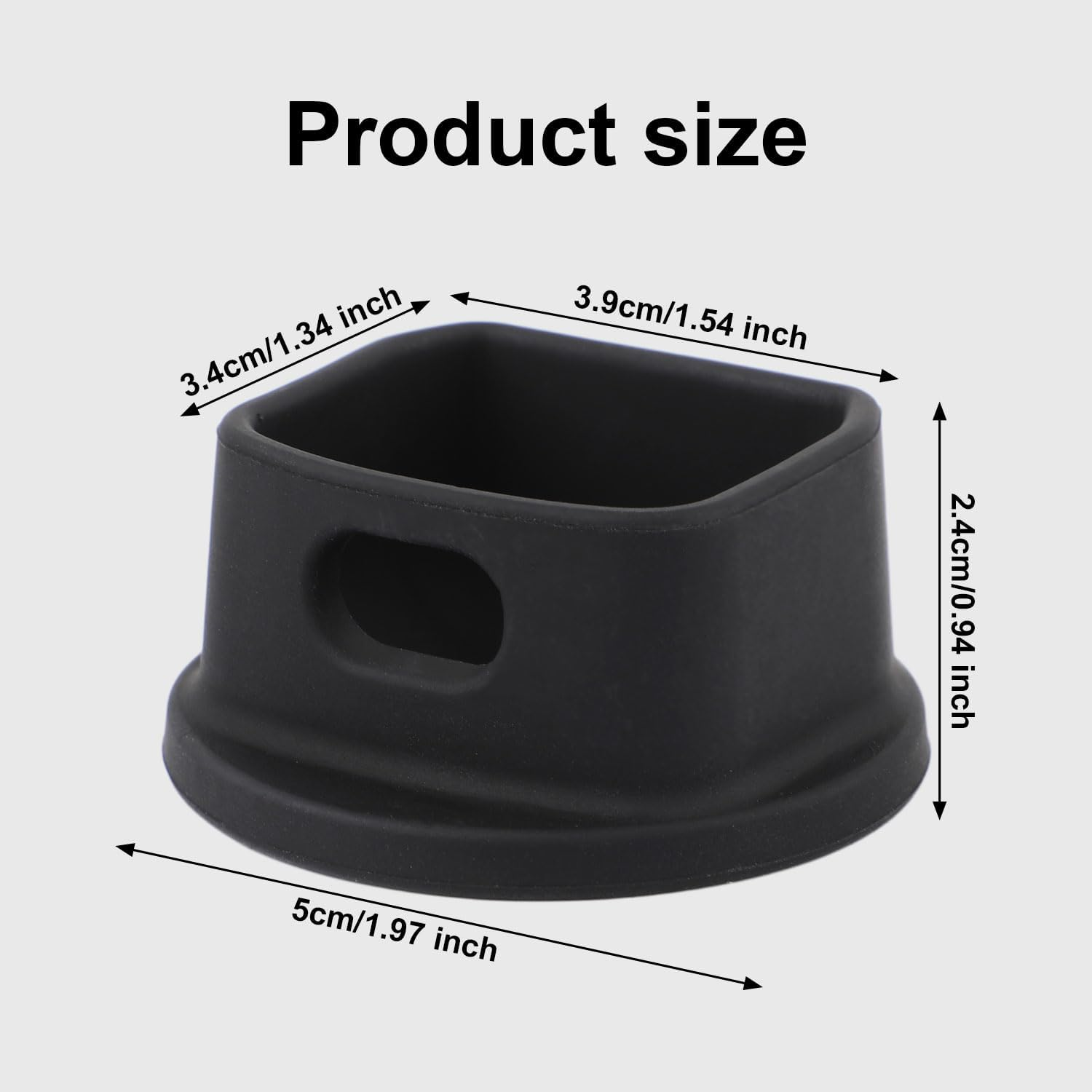 Silicone Desktop Mount for Osmo 3, Stable Desktop Support Bracket for Camera Compact Portable Base Support Stand Accessories for DJI Osmo Pocket 3 (Black) image number 3