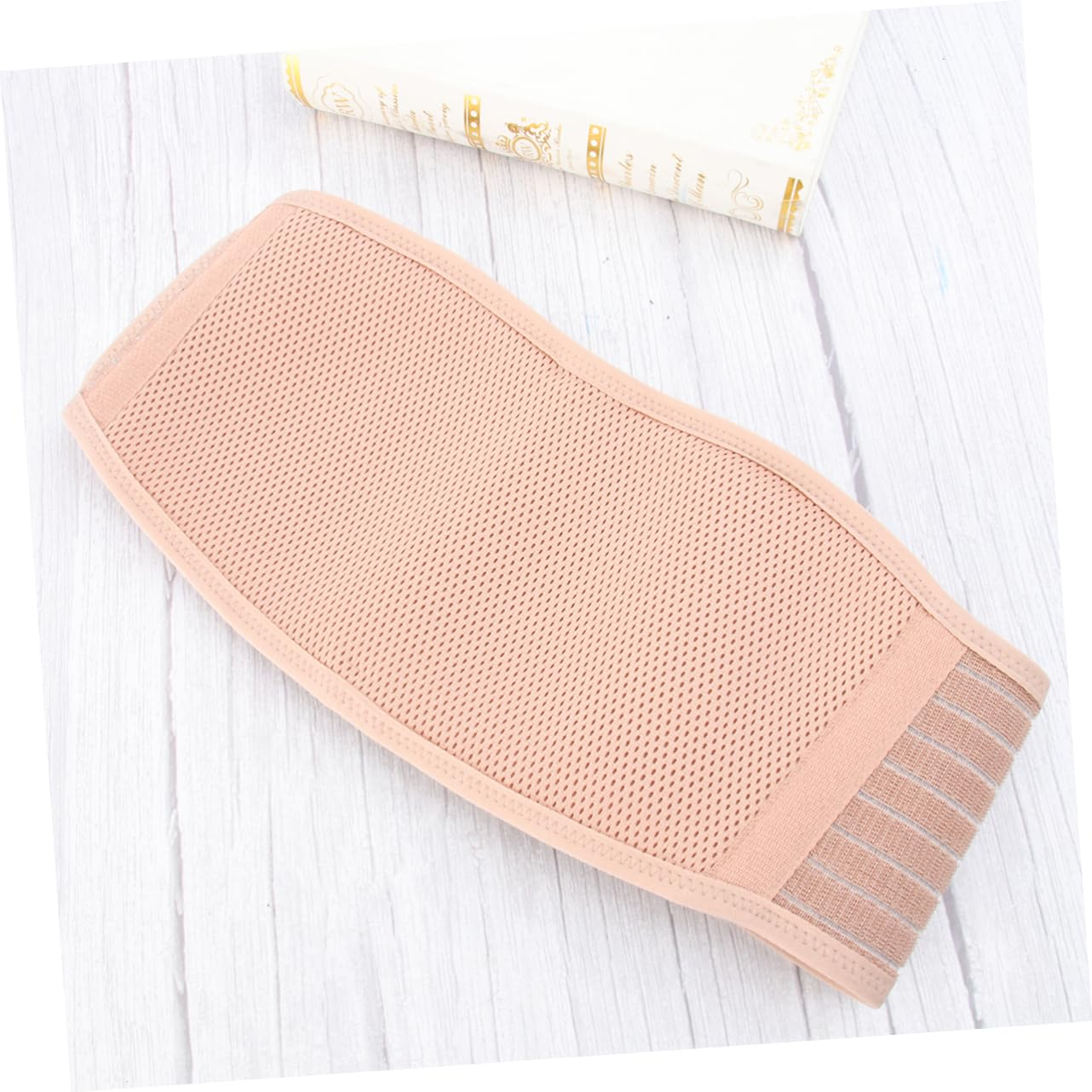 Maternity Belly Belt and Back Brace Abdominal Support Band, Beige Free Size Pregnancy Protector for Waist Care and Lower Abdomen Support Women image number 6