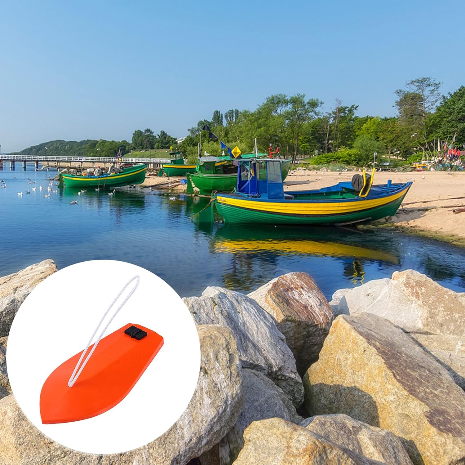 Sosoport 2Pcs Deep Sea Fishing Dive Board Planer Trolling Board Wobbling Bait Movement image number 3