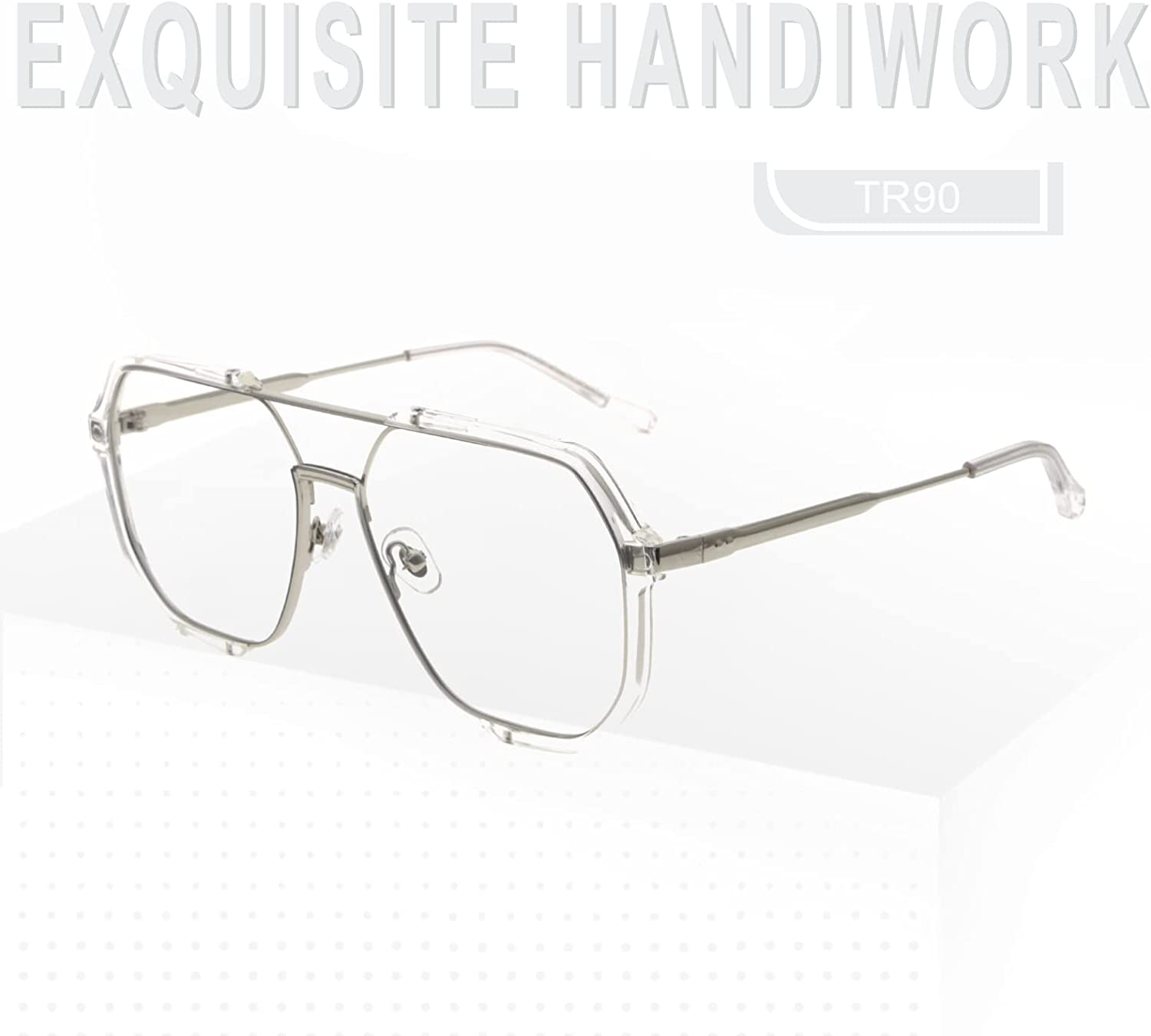 Blue Light Blocking Eyeglasses Women Men Square anti Glare UV Filter Computer Gaming Glasses Eyeglasses image number 5