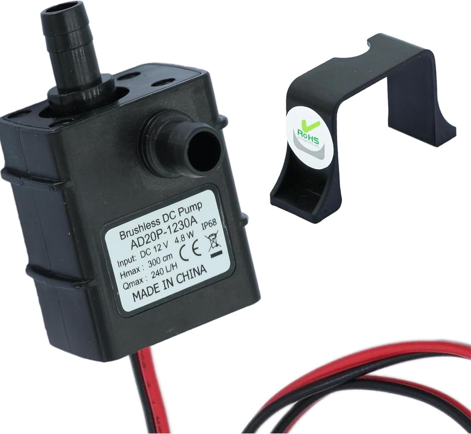 LEVANLIGHTING 2Pcs Water Pumps | Micro Brushless 240L/H DC 12V 4.2W | 3-Meter Pump Head Suitable for Swimming Pool Aquarium | Ultra Quiet Water Pump image number 6