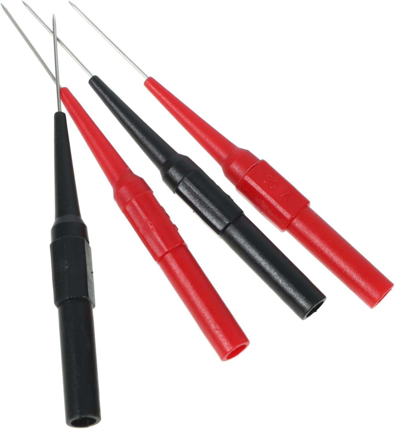 OKUMEYR 4Mm Back Probe Test Pin for Automotive Circuit Multimeter Leads, Non-Destructive Needle Probes, 4Pcs Electrical Testing Tool for Car Diagnostics