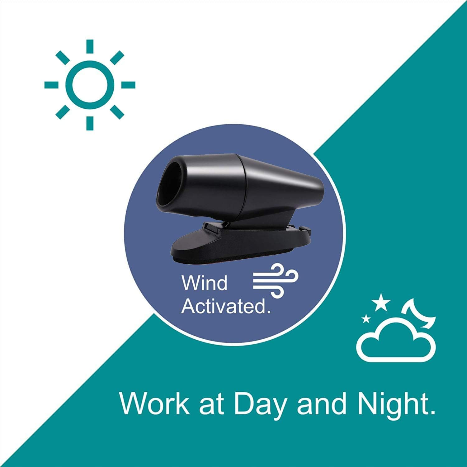 CITKOU 4Pcs Deer Whistles for Vehicles Wind Activated Black image number 4