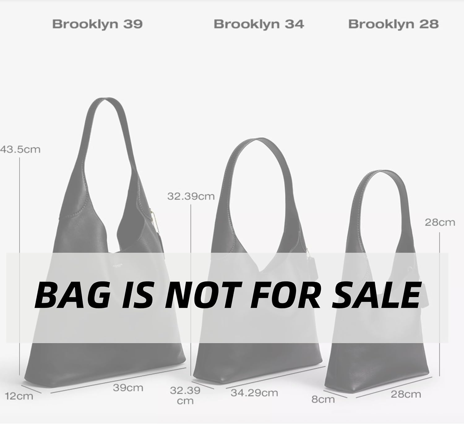 Xoppia Bag Organizer Compatible with Coach Brooklyn Shoulder 28 34 39. Felt Insert Liner for Women Tote Handbag.(Style B, Black) image number 4