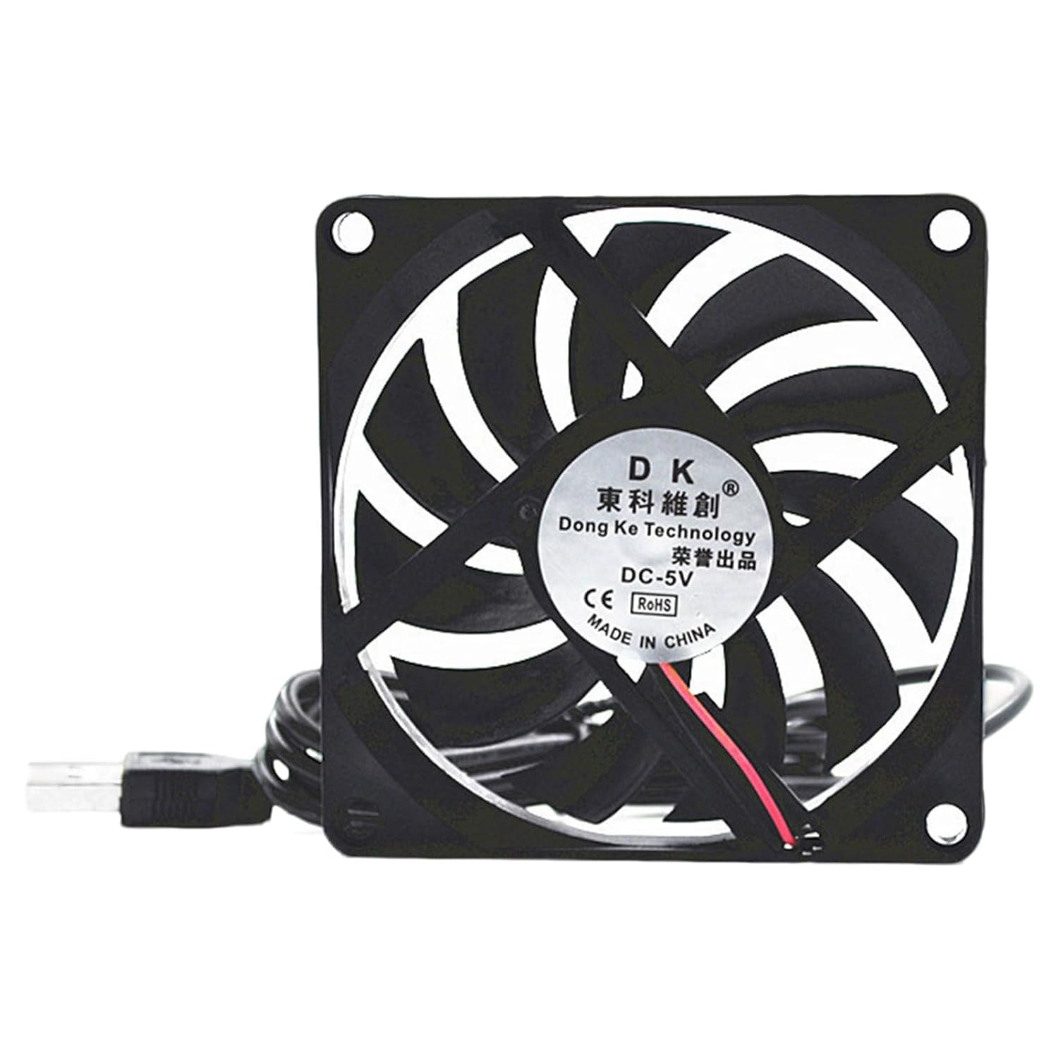 Computer Case Fan, Brushless DC Cooling Fan 5V 0.25A 80Mm USB &mdash; for PC Case Cooling System, Quiet Operation/Easy USB Connection