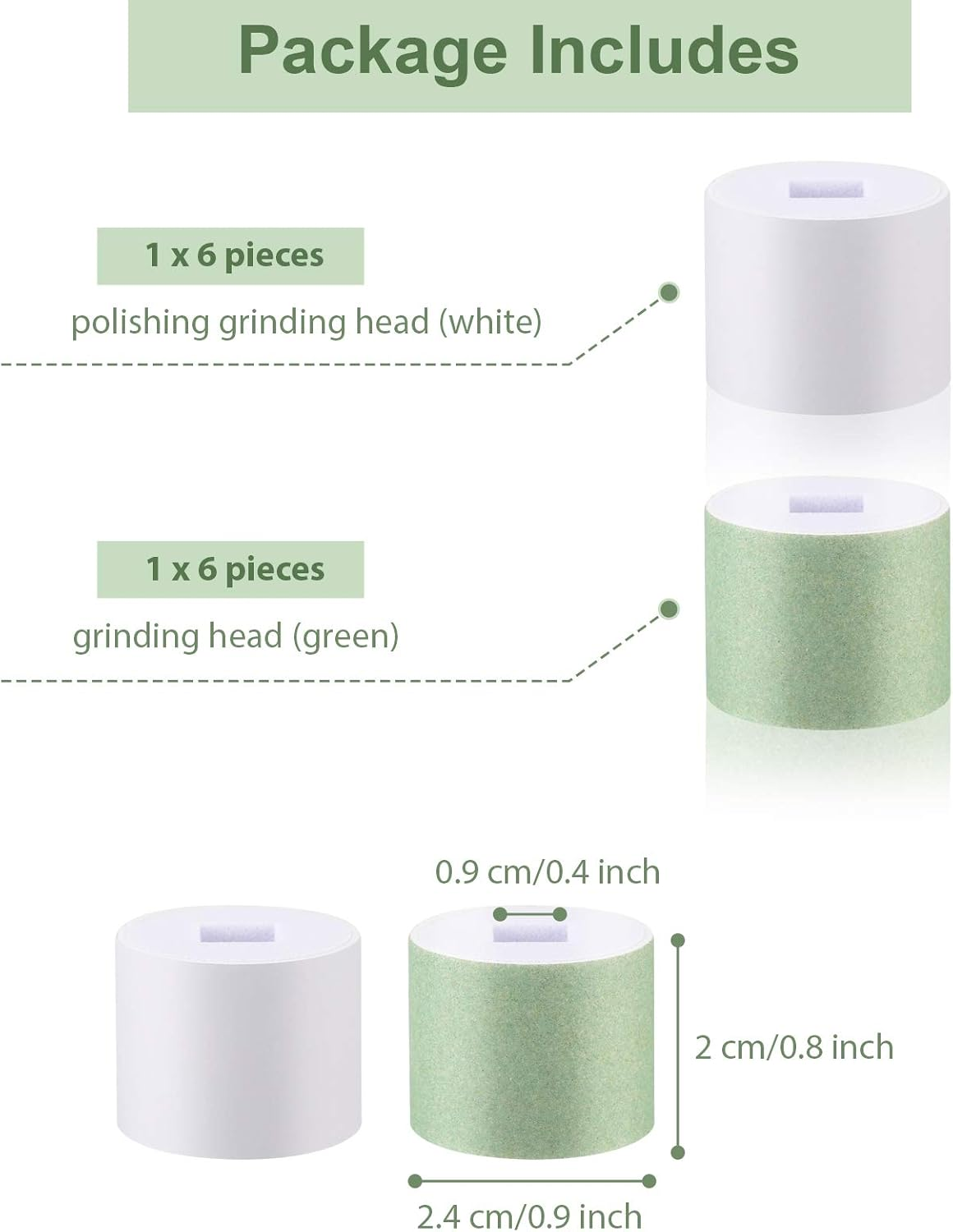 Maitys 12 Pieces Nail Buffer Refills Electric Manicure Pedicure Tool Refills Nail Buffer Replacement Rollers, Filing, Buffing and Shining image number 3