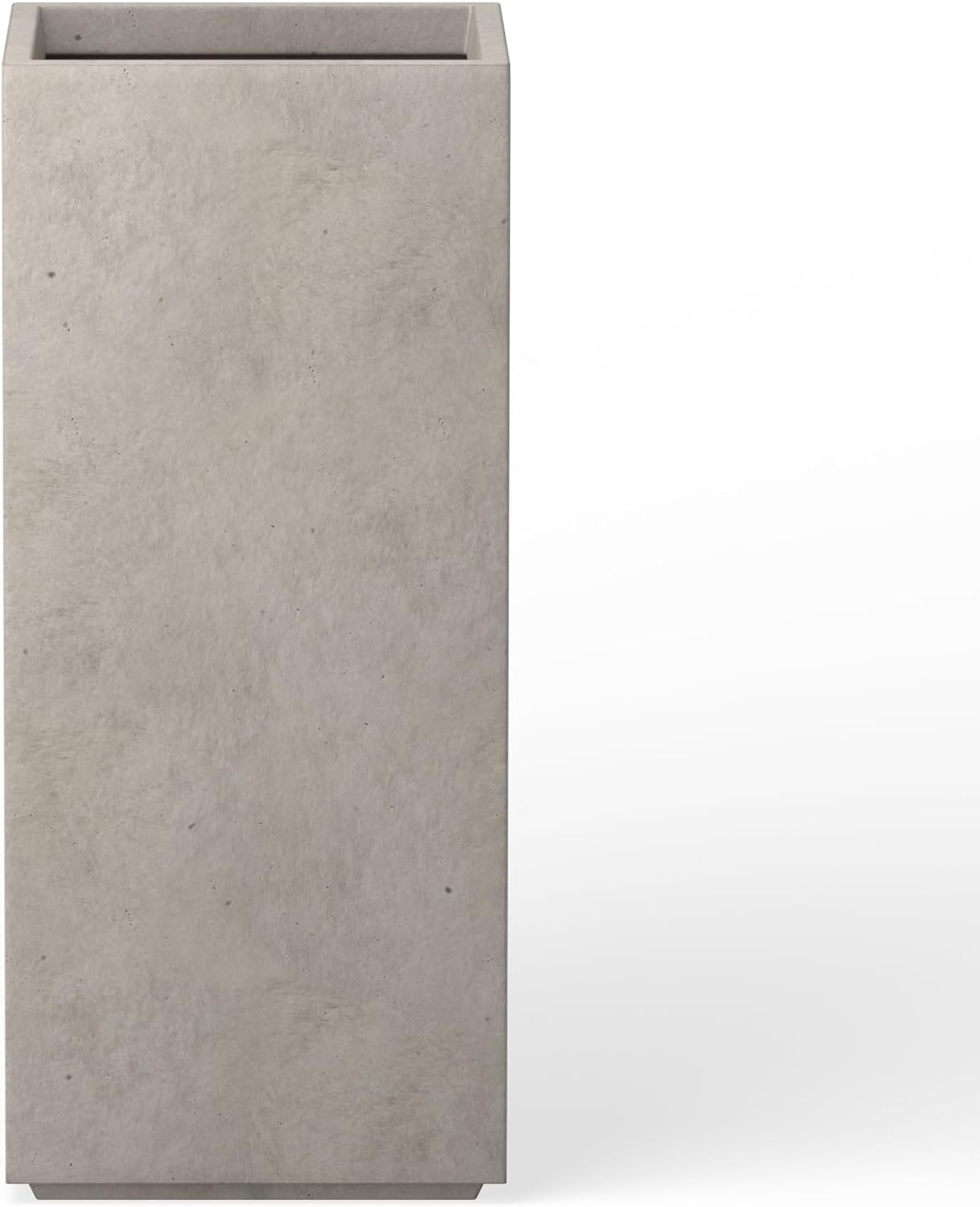 Kante RF0002A-C60121 Lightweight Concrete Modern Rectangle Outdoor Planter, Charcoal