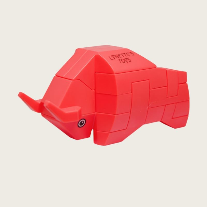 Lynette'S Toys Lenged of Zanghai Tranditional Chinese LUBAN Lock 3D Puzzle Animal - Creative Interlocking Toy,Brain Teaser for Kids Aged 6+ Toy, Brain Bolt, Montessori (Leopard) image number 4