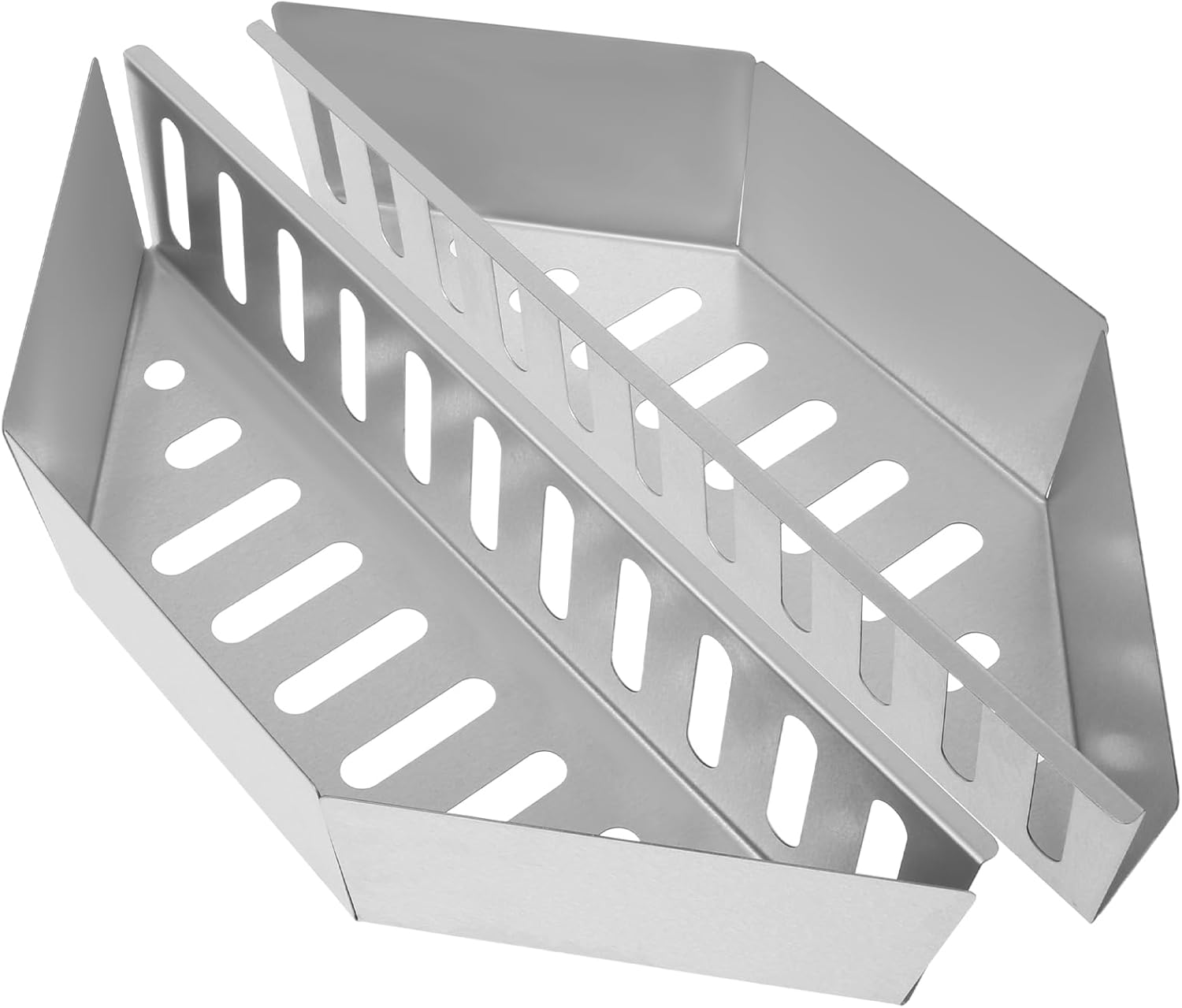 2 Pcs Charcoal Baskets Steel Charcoal Basket Holder Barbecue Grilling Charcoal Holder 38.5 X 11 X 7.5Cm Charcoal Grill Basket Heat Resistance Charcoal Holders for Grill