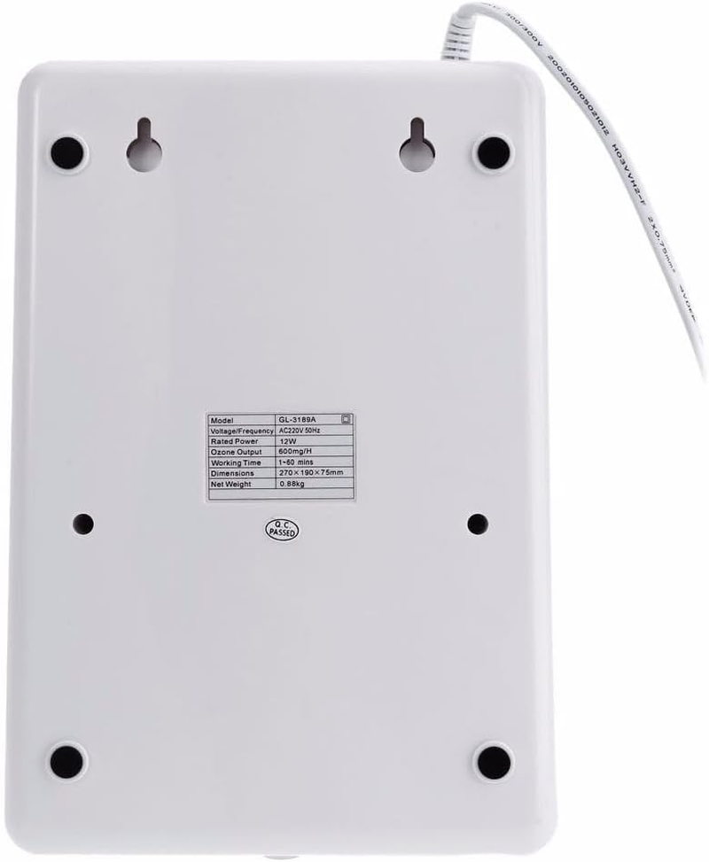 600Mg/H Ozone Generator, Portable O3 Machine, Home Water Air Purifier Deodorizer, Vegetable Fruit Cleaning Machine 220V with Timer for Pet Car Odor Removal Smoke Eliminator image number 2