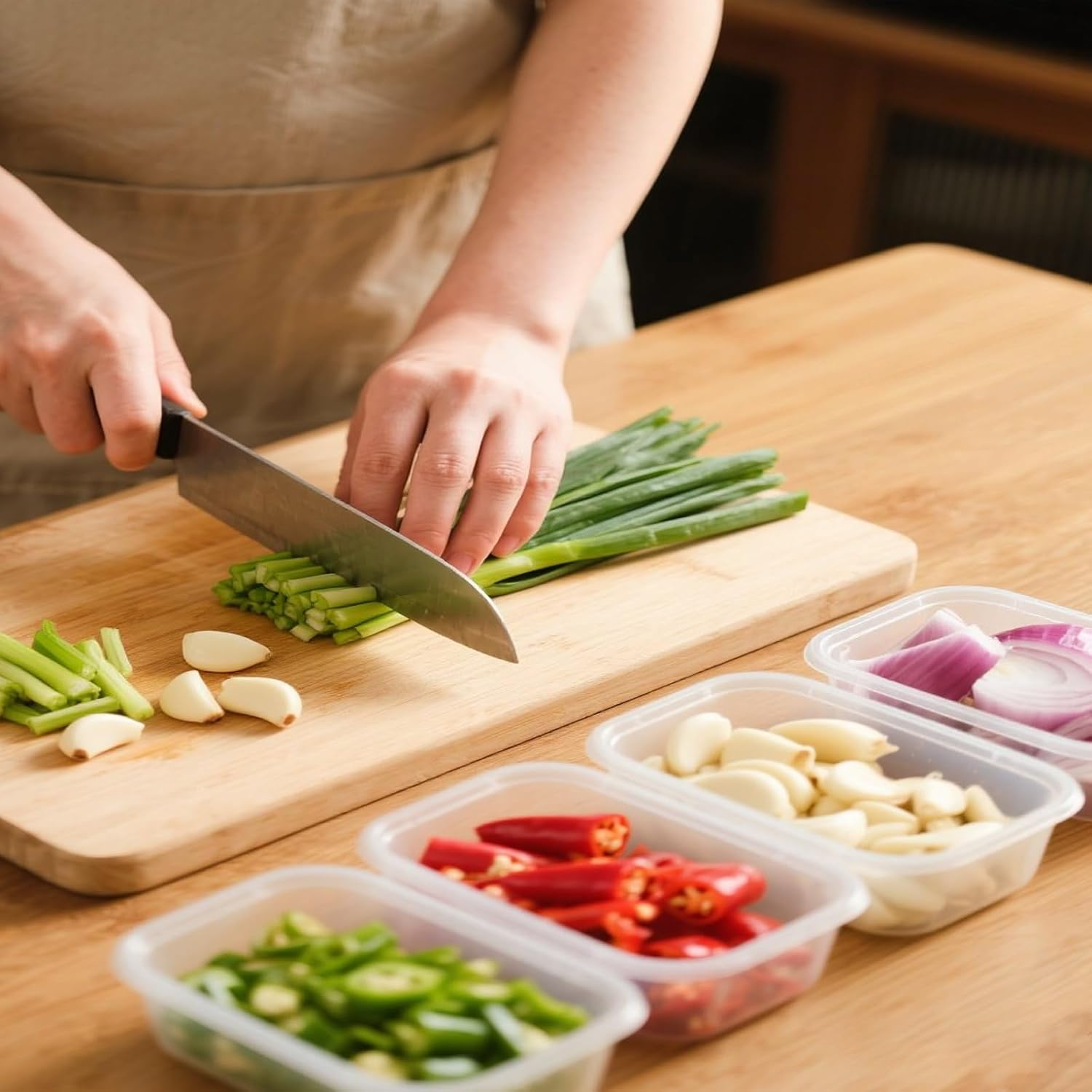 50 SETS 650Ml Takeaway Containers with Lids,Disposable Containers,Meal Preparation Container,50 Food Storage Container with Lid, Reusable Lunch Box, Clear Plastic Foods Lunch Box, Bpa-Free, Bento Box image number 3