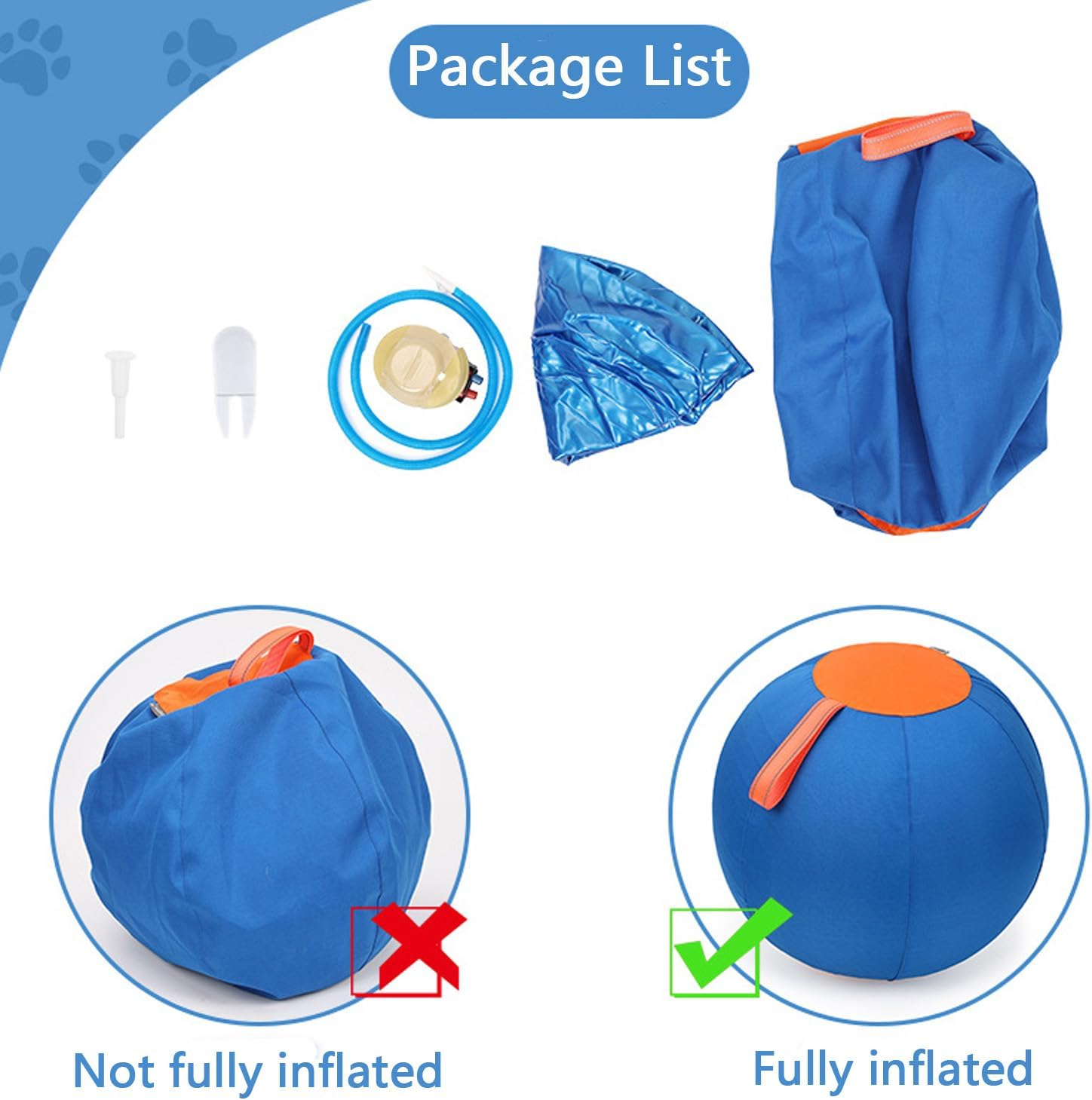 Herding Ball for Dogs &ndash; Durable Dog Toy Agility Equipment for Australian Shepherds, Cattle, Border Collies, and Large Dog Breeds, Outdoor Dog Toys (25 In) image number 4