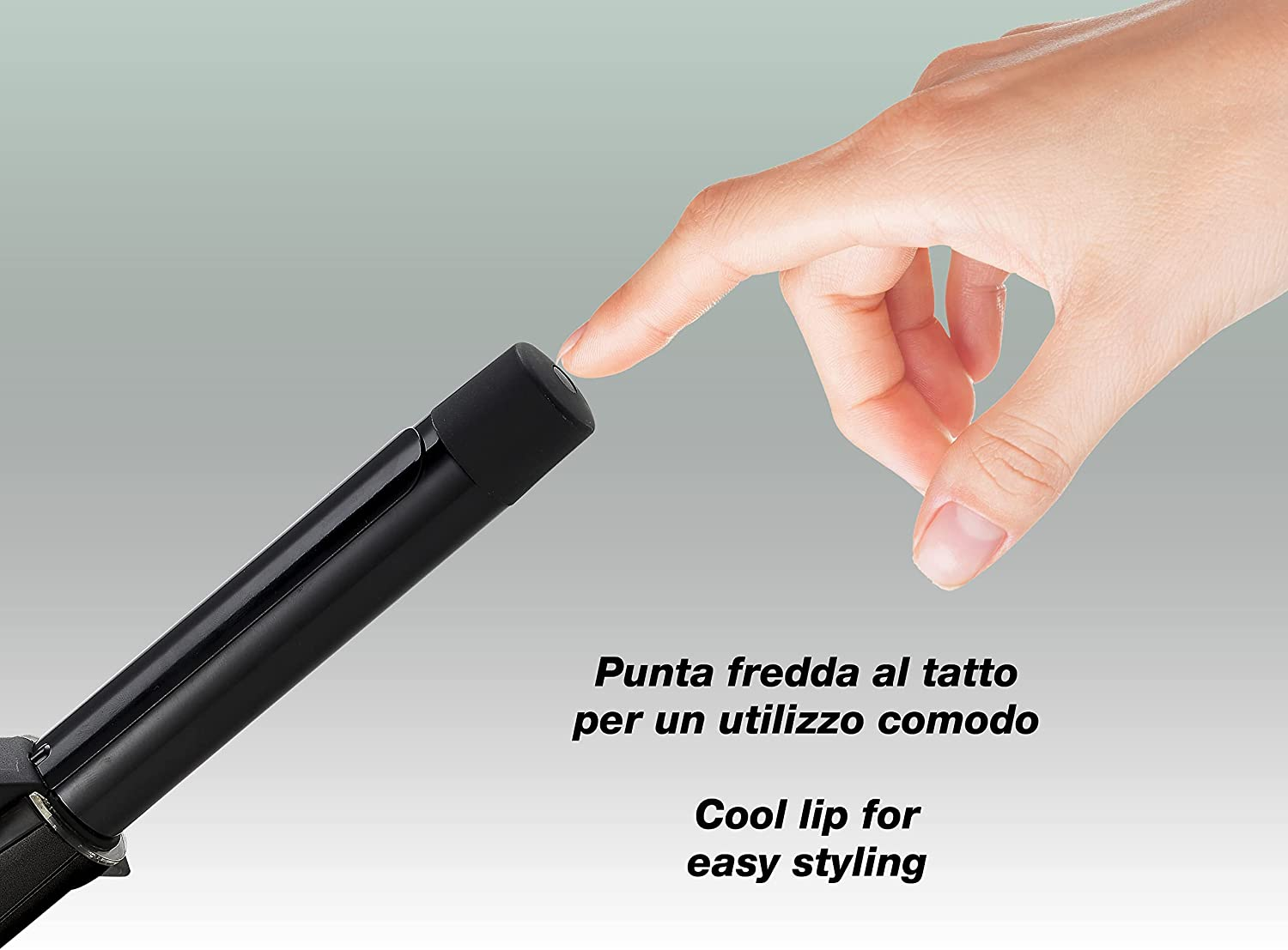 BEPER P301PIS001 Curling Iron Ceramic Coating 35 W Diameter 25 Mm Curling Iron Max. Temperature 180 &deg;C Rotating Cord Cold Tip Black Peque&ntilde;o image number 1