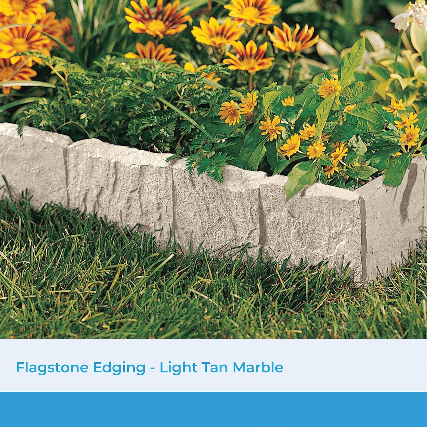 Suncast 10 Feet Flagstone Edging image number 4