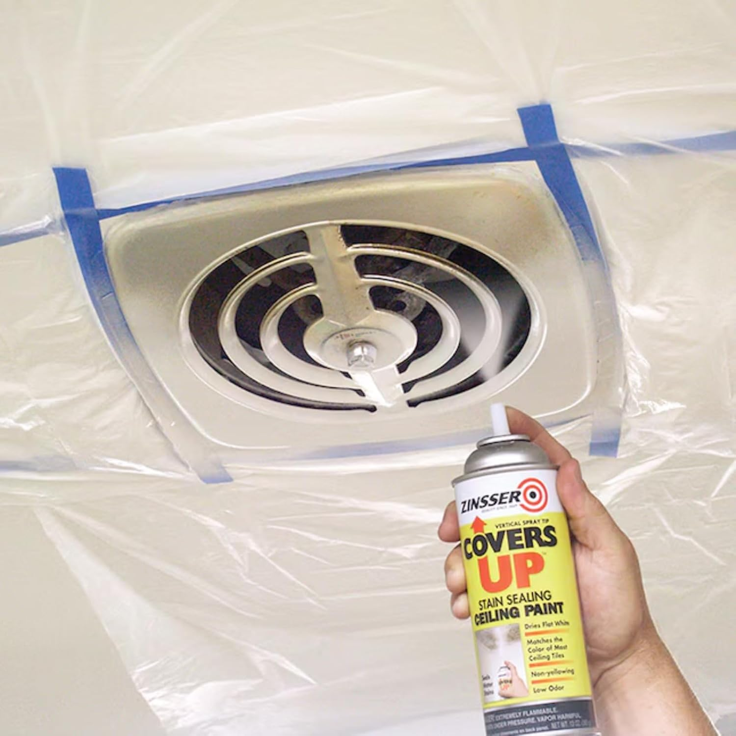 Zinsser Cover-Stain Oil-Base Primer Spray, White, 369 G image number 4