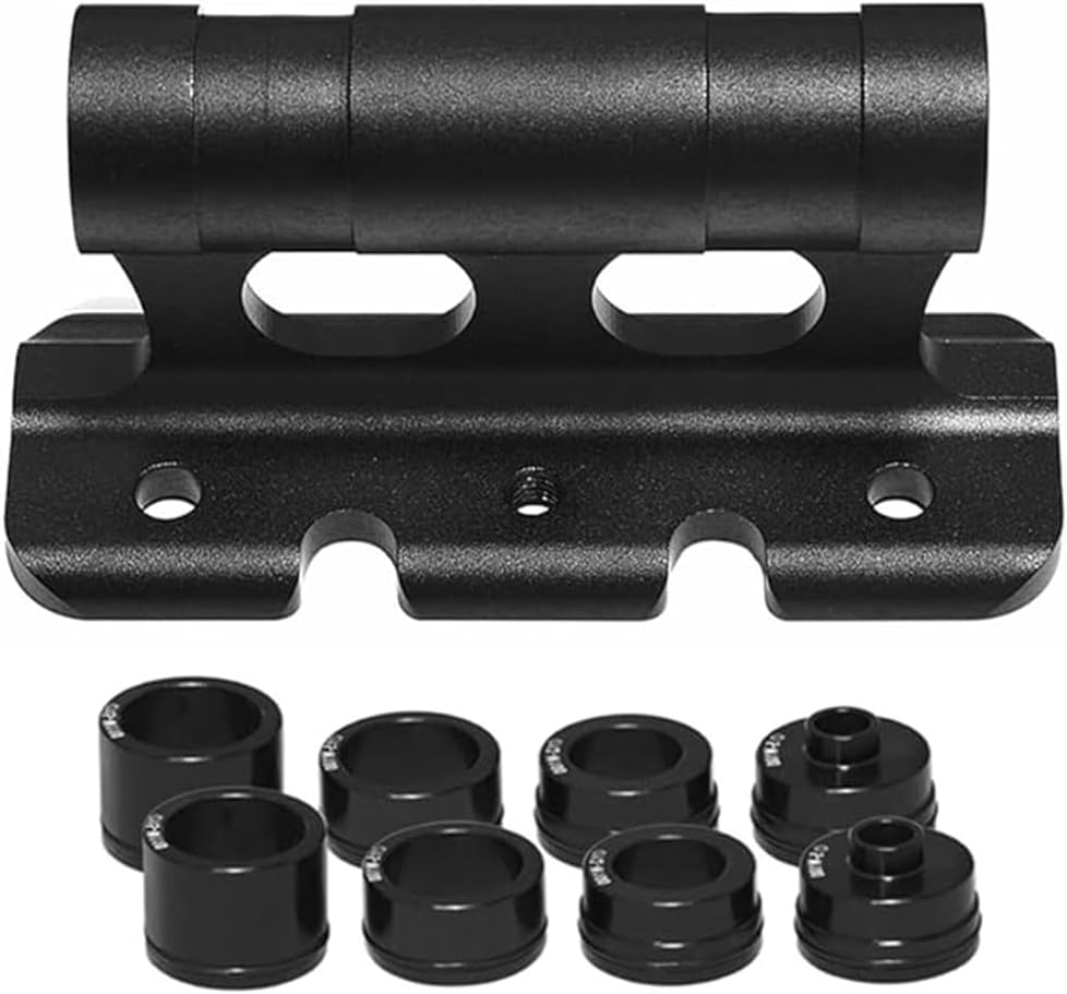 Bike Quick Release Fork Mount Block, Aluminum Alloy Bicycle Front Fork, Block Car Roof Rack Support Bike Stand Holder with Adapters,For Truck/Trailer/Bikes Racks image number 3