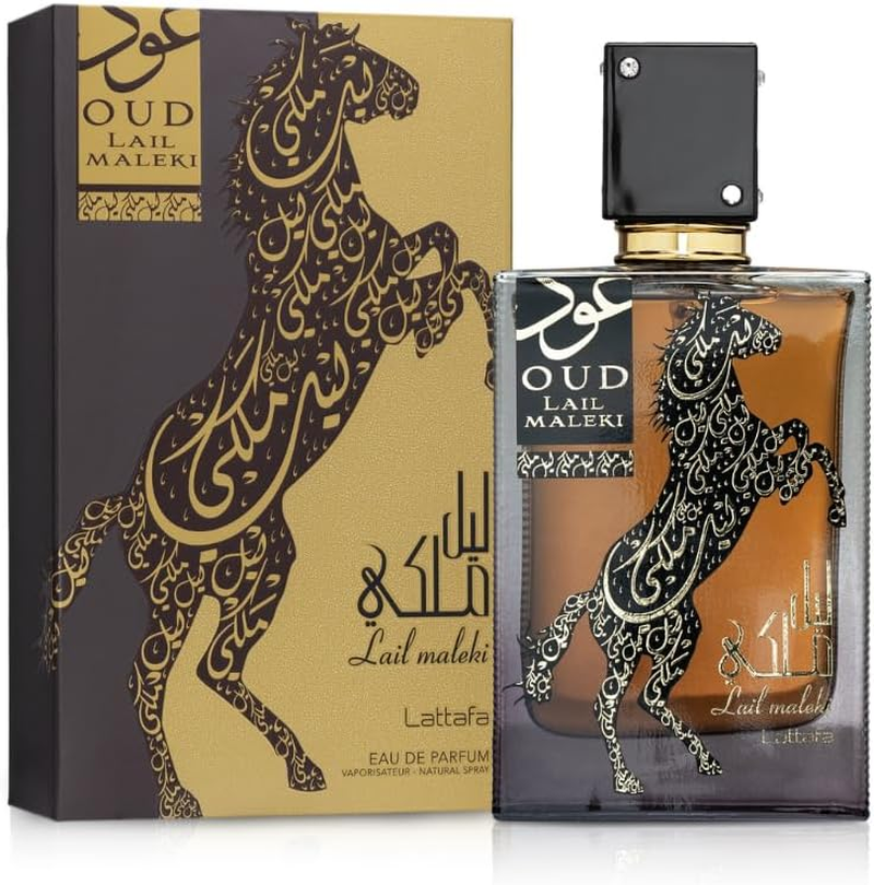 Oud Lail Maleki by Lattafa for Unisex - 3.4 Oz EDP Spray image number 3