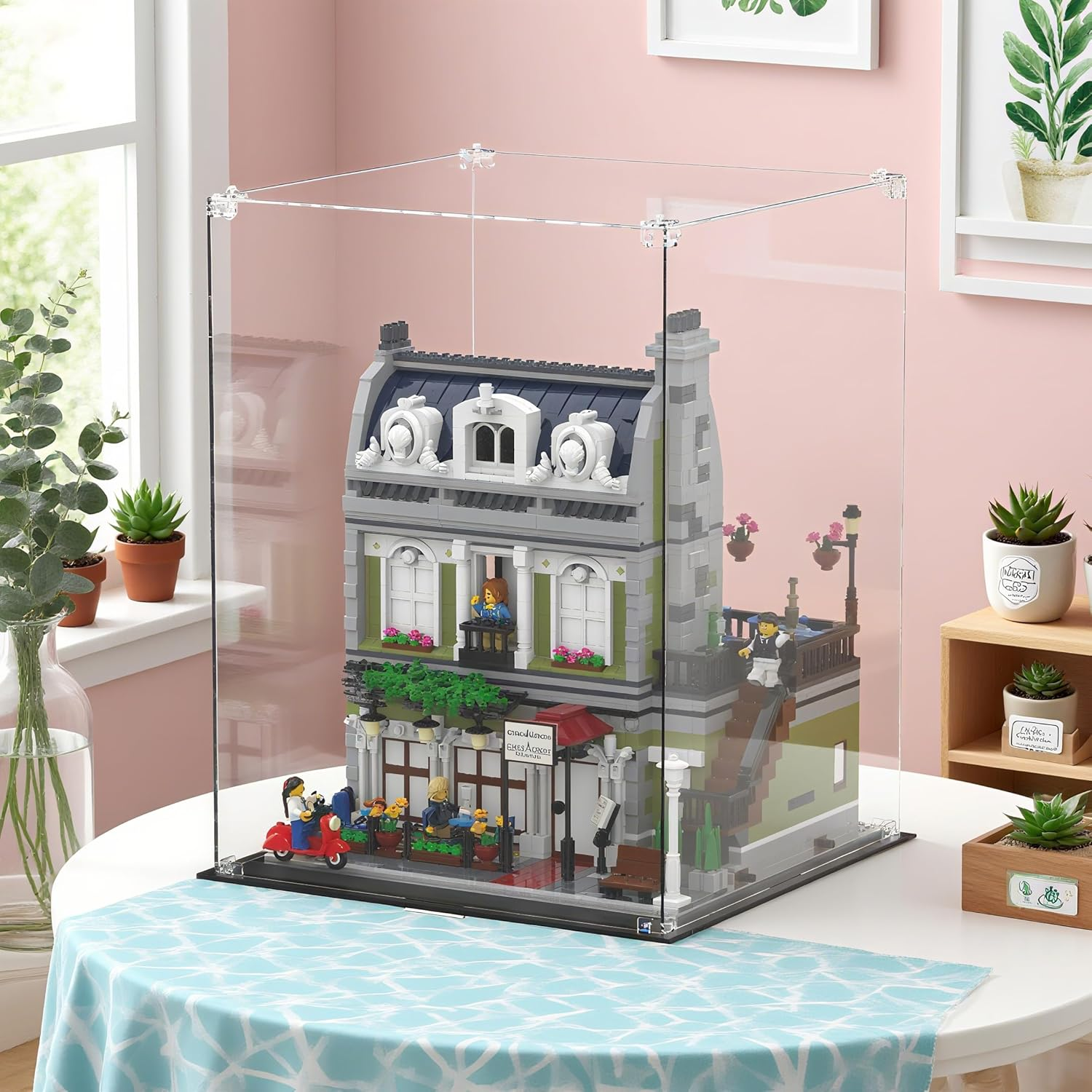 Acrylic Display Case for Collectibles, Assemble Display Case Showcase with Clear Acrylic Sheet for  Action Figures Pop Model Statues Home Storage (20X20X25 Cm) image number 5