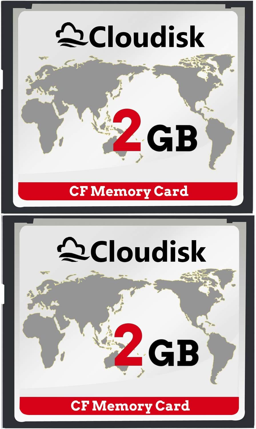 Cloudisk Compactflash Card CF 2.0 Card Performance for DSLR Camera, Vintage Digital Camera and Industry Equipment (16GB, 2-Pack)
