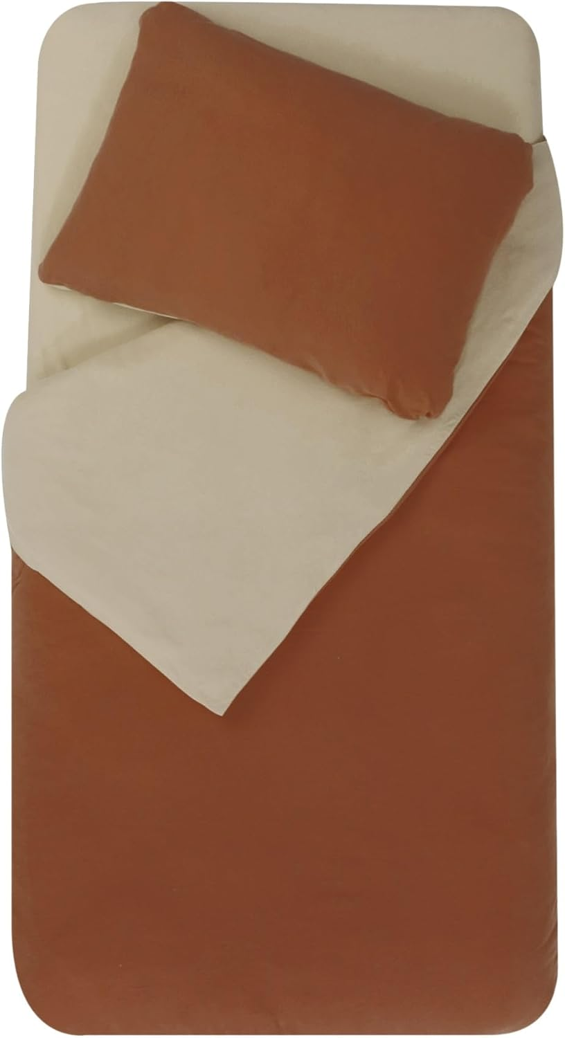 MON P' DODO Bed Linen 75 X 120 Cm + Pillow Case 35 X 45 Cm Sand/Tomette