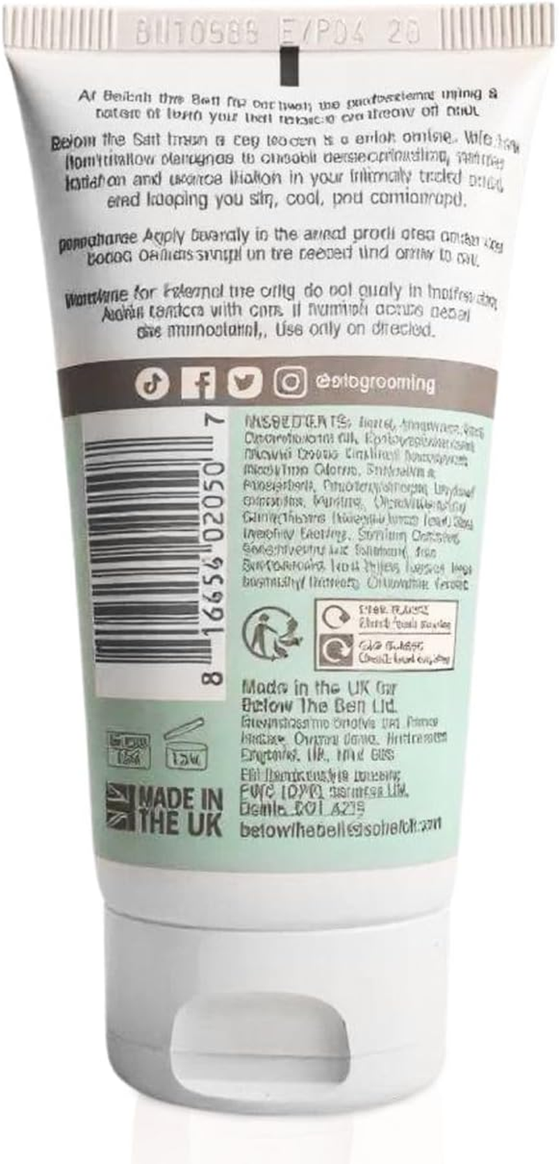 Below the Belt Fresh and Dry Boobs, under Breast Sweat Care Cream with Fresh Breeze Scent, Under-Bust Anti-Sweat and Anti-Chafing Formula, Talc Free - 75Ml image number 5