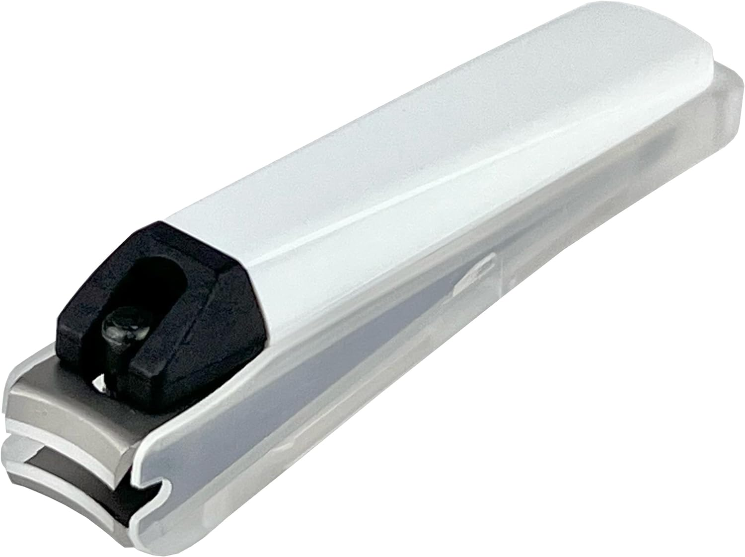 Kai Nail Clippers Type 001S White Stainless Steel Fingernail Toenail Thick Nail Clipper Cutter KE0121 with File & Catcher for Adult Seniors Men Women Made in Japan image number 5