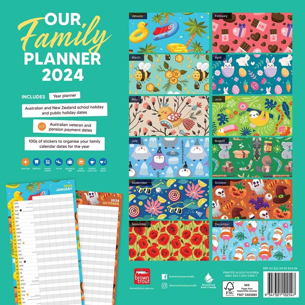 Our Family Planner 2024 Square image number 4
