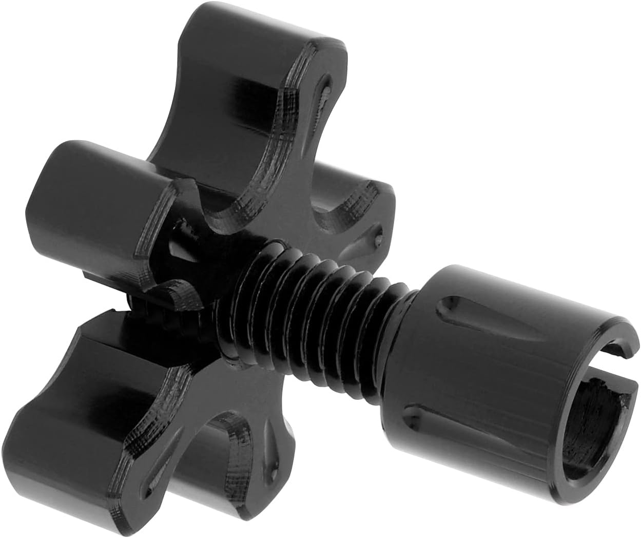 Windance 2 Pack M8 Clutch Cable Adjustment Screws, Motorcycle Brake Wire Adjuster, CNC Aluminum Slotted Screws Fit for AR125LC / EN500 / GPX250 ATC UTV Sport Bike (Black) image number 3