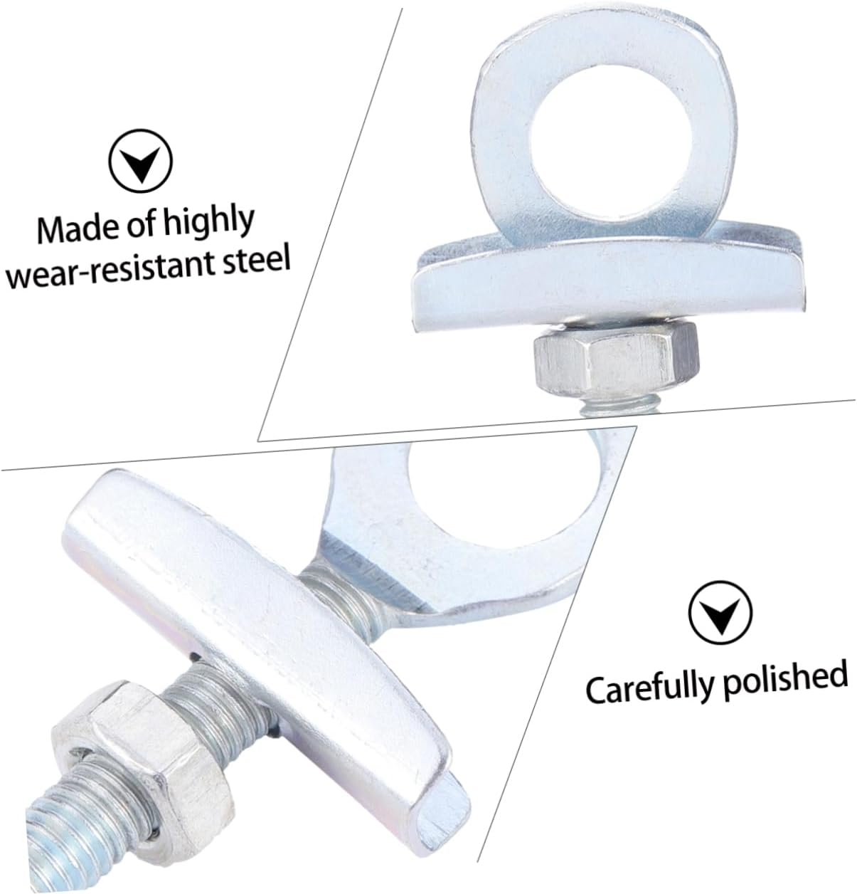 Parliky 20Pcs Bike Chain Tensioners Adjusters Fixed Gear Chain Adjuster Bike Accessories Parts Sturdy and Wear Resistant for Long-Term Use