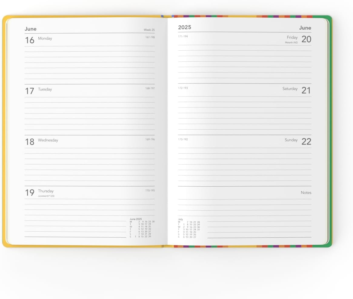 Collins Inspirational Type 2025 Planner - A5 Week to View Diary - Purple - (E-IT153.BF-25) - Stylish Weekly Eco Diary with Recycled Paper image number 4