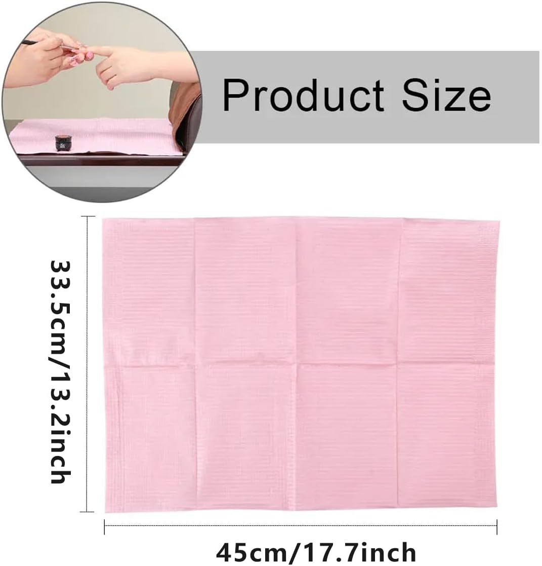 AIMALL 125 PCS Disposable Embroidery Tattoo Cleaning Pad, Waterproof Dental Tablecloth, PE Composite Film, 13.2 X 17.7 Inches - Black image number 7